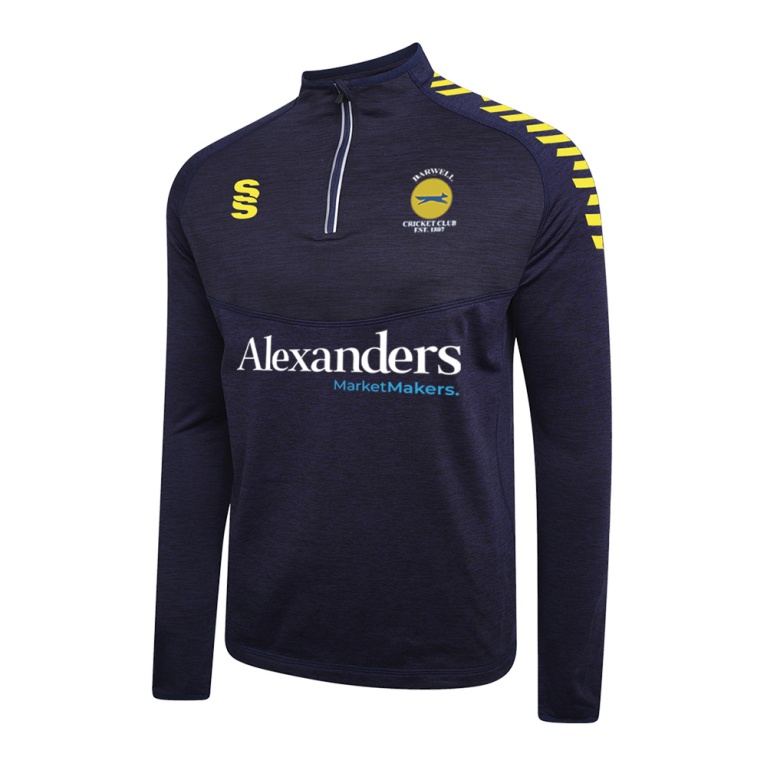 BARWELL CC 1/4 Zip Dual Performance Top : Navy